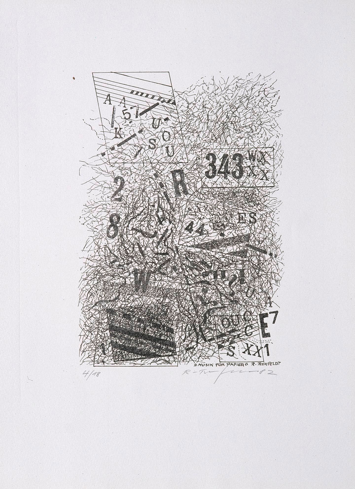 Blatt aus Mappe "Mail Art Briefe"