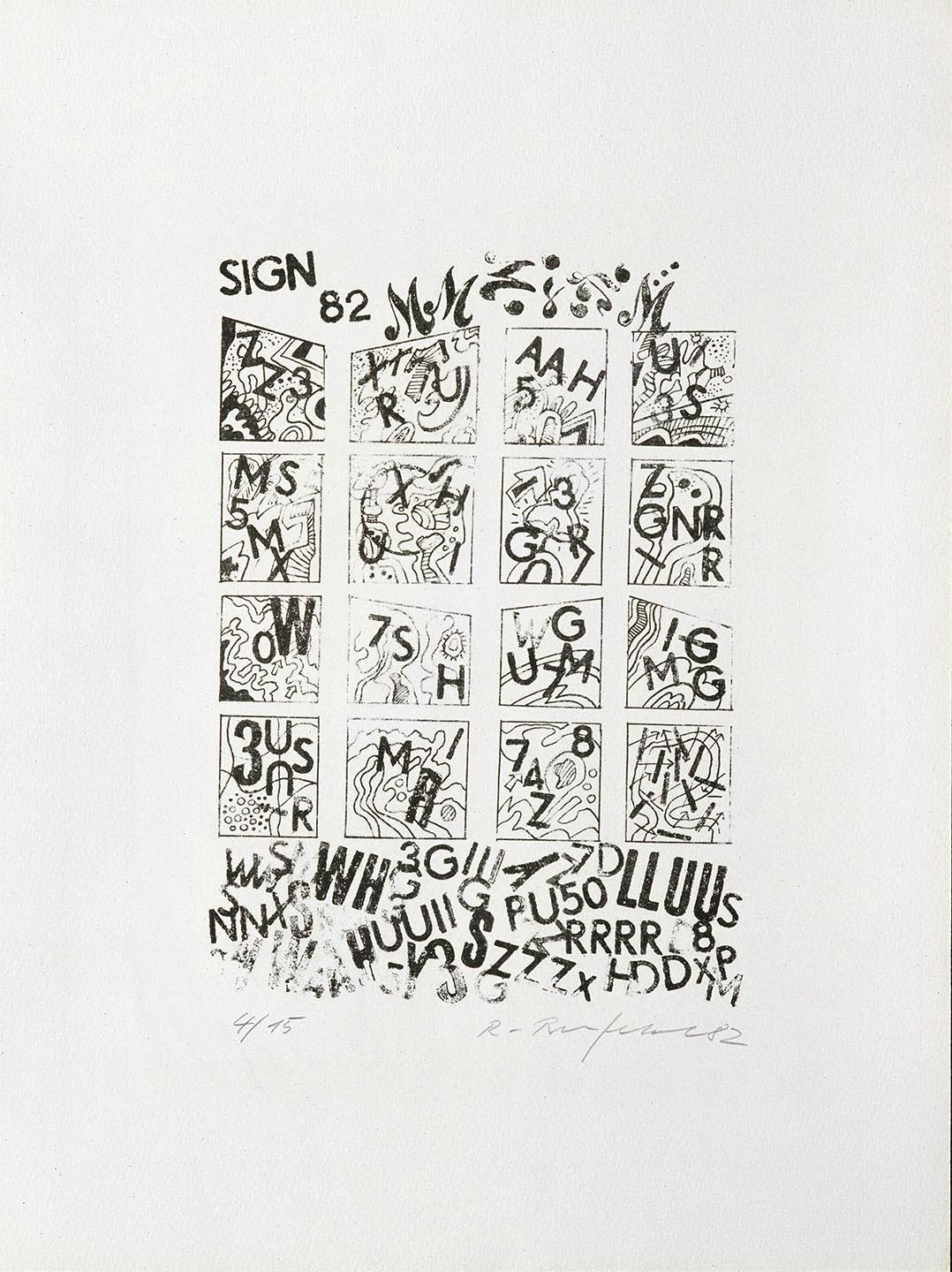 Blatt aus Mappe "Mail Art Briefe"