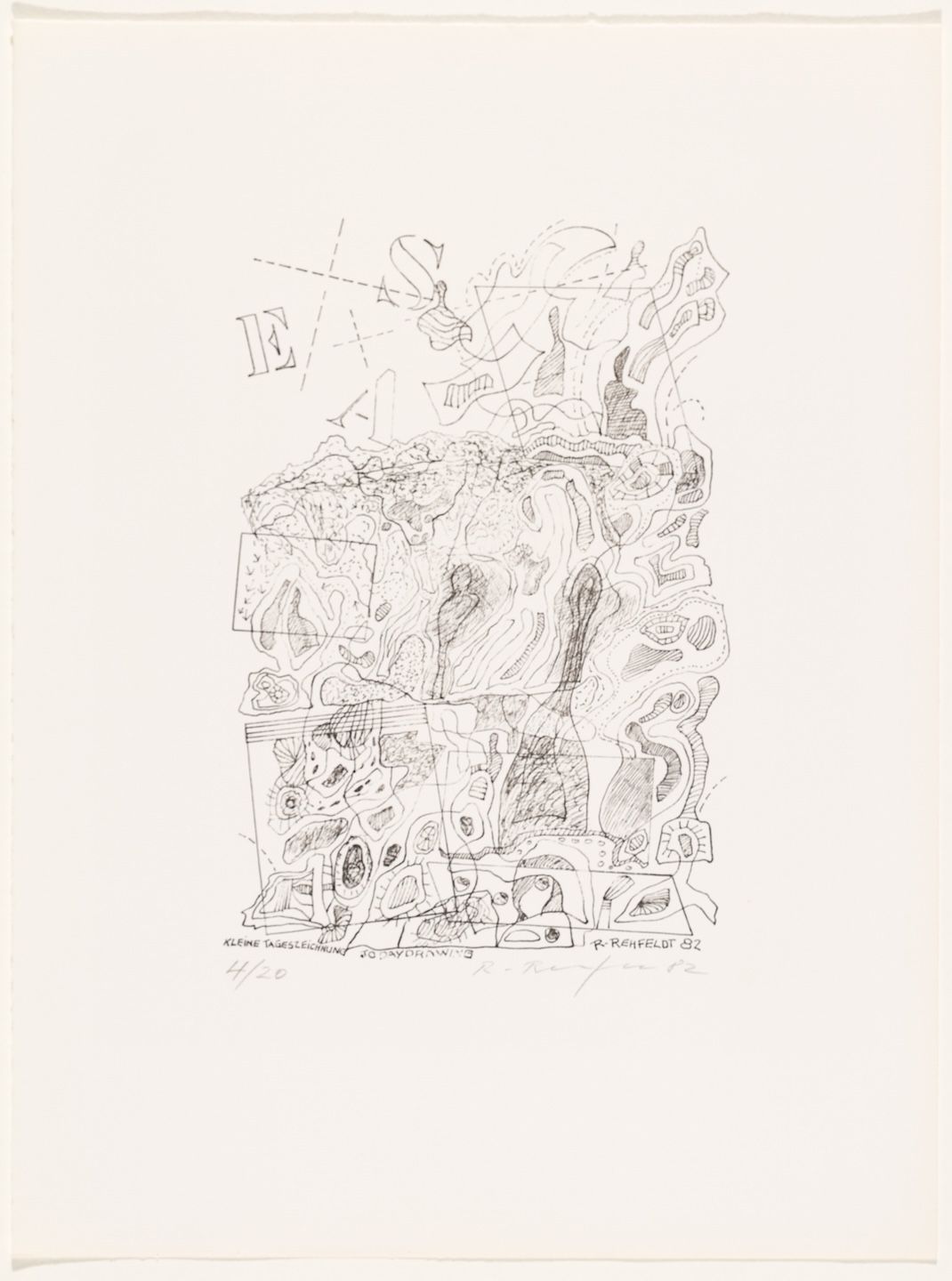 Blatt aus Mappe "Mail Art Briefe"