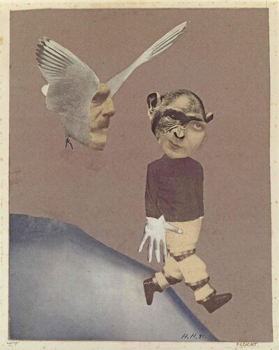 Hannah Höch, Flucht, Collage, 1931, Foto: Labor Liedtke, Stuttgart, © VG Bild-Kunst, Bonn 2026