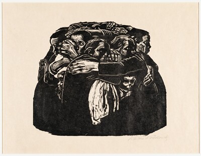 Käthe Kollwitz, Die Mütter, Blatt 6 aus der Folge <strong>„Krieg“</strong>, Holzschnitt, 1922 - 1923, Foto: ifa