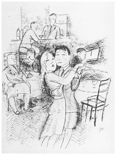 Jeanne Mammen, Tanzbar, Federzeichnung, undatiert, Foto: Atelier Weishaupt, Gerlingen, © VG Bild-Kunst, Bonn 2026